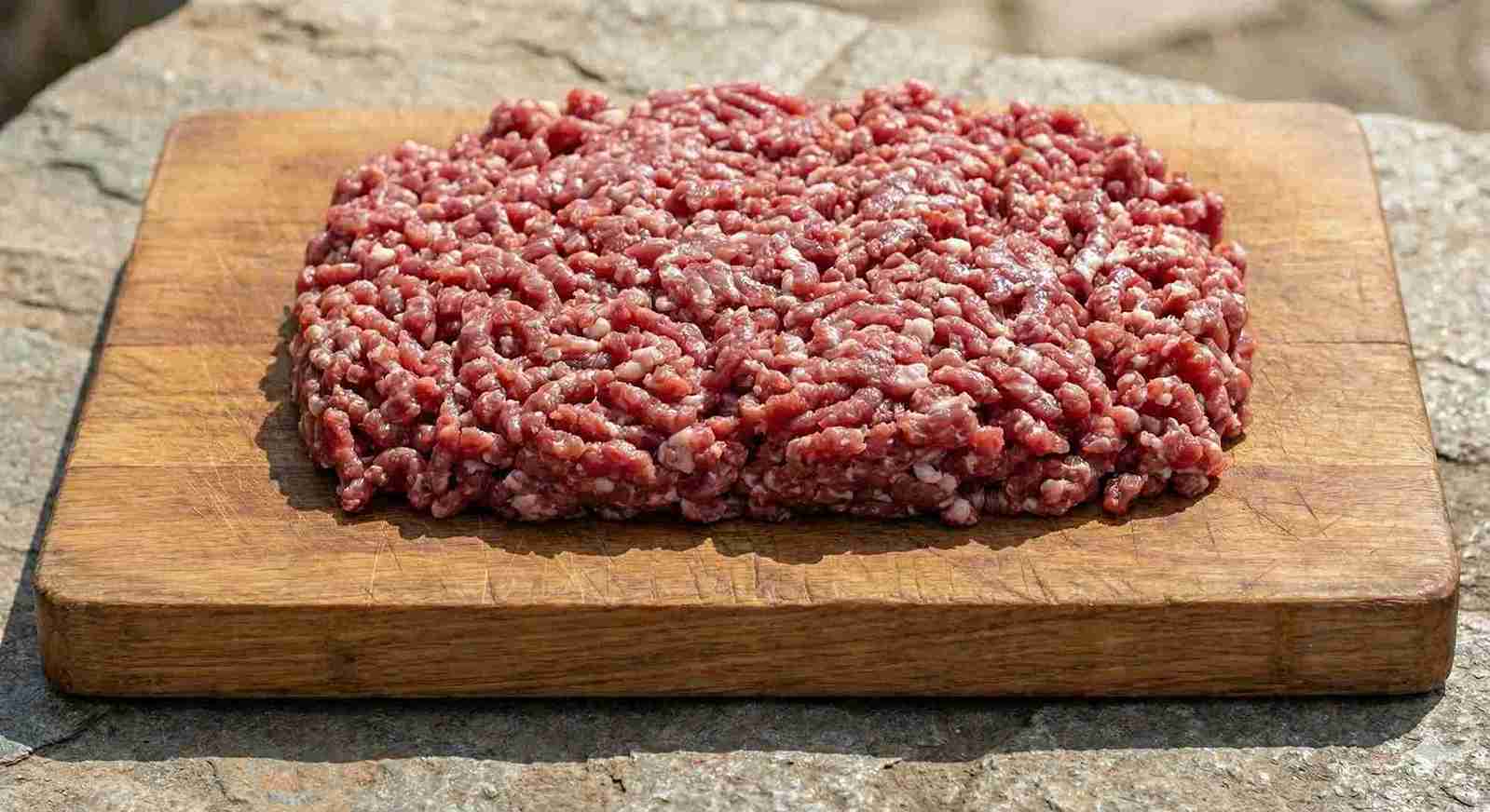 Fresh organic mutton keema minced meat for keema curry and cutlets